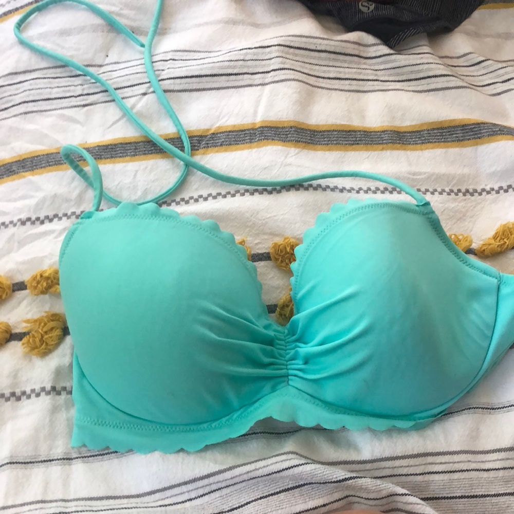 blue victoria secret bathing suit